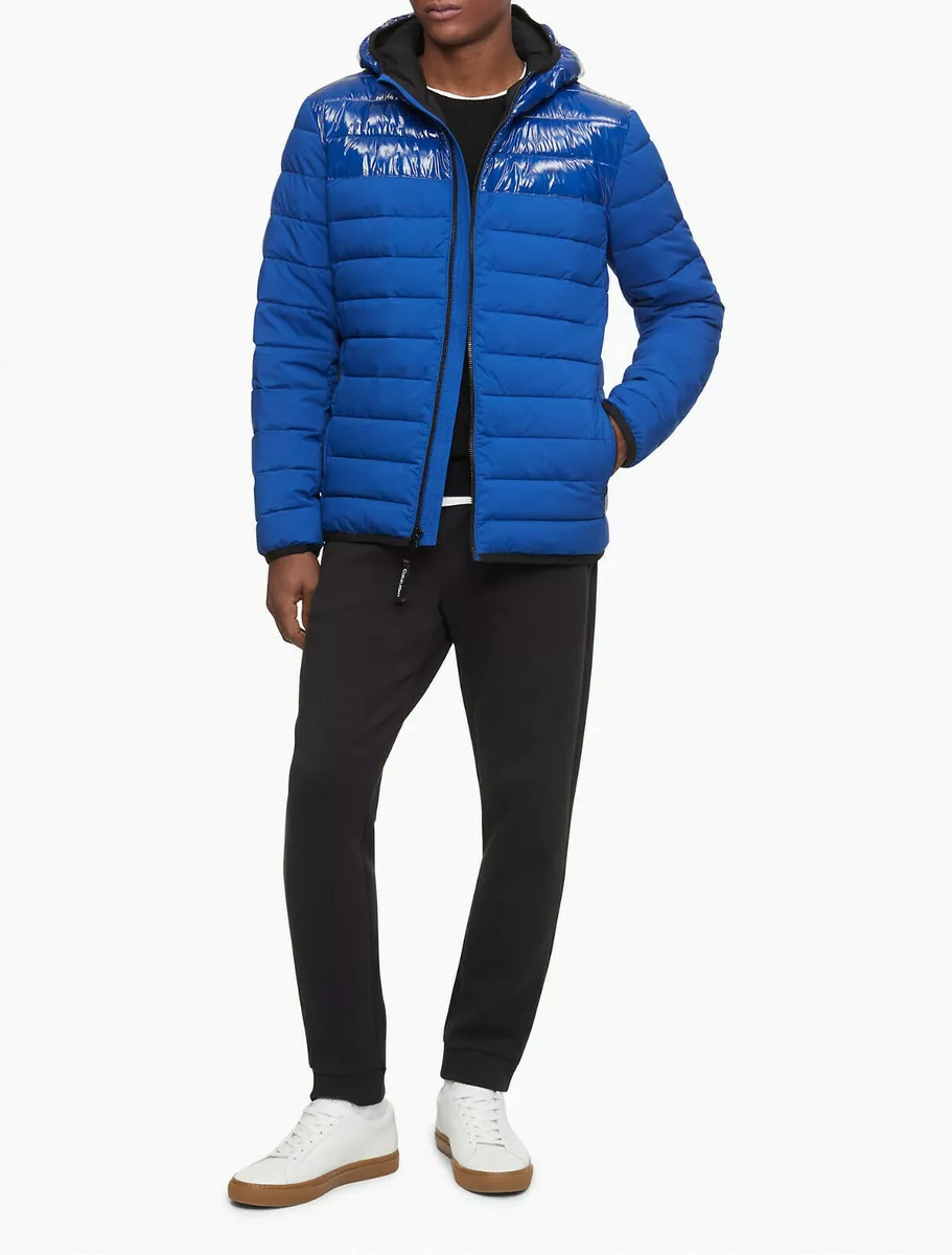 Calvin Klein Infinite Stretch Packable Lightweight Full Zip Puffer Jacket Size L
