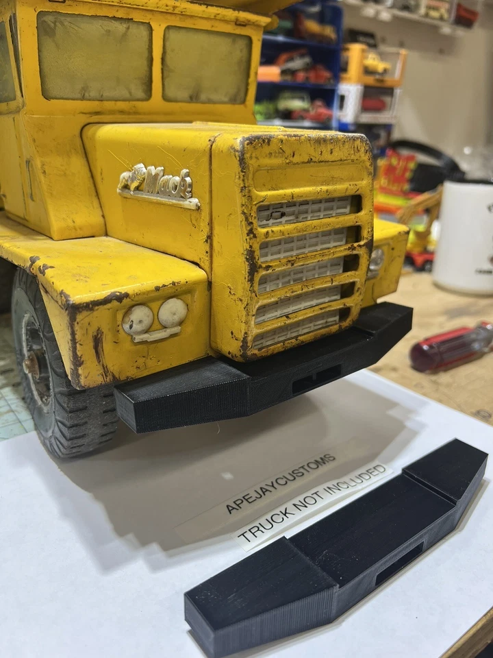 Parachoques delantero vintage Buddy L Mack camión volquete, (solo parachoques) Foto 2 de 4