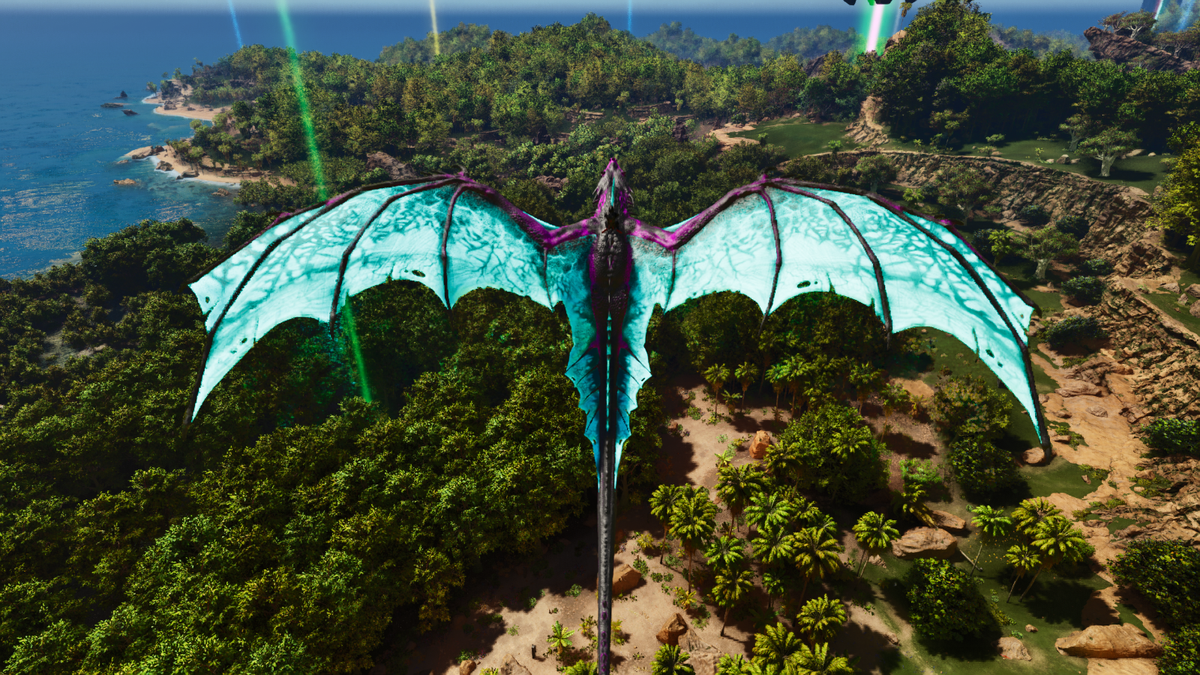 ARK Survival Ascended PvE Top stats Galaxy Fire Wyvern 676m