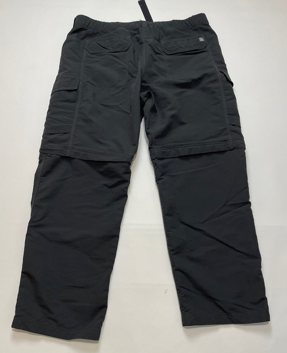 North Face Men Gray Convertible Nylon Belt Buckle Hike Trek