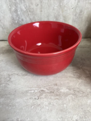 Homer Laughlin Fiesta Ware Scarlet Cereal Soup Bowl  HLC Made in USA 6"