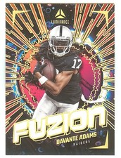 2024 Luminance Football Davante Adams #FUZ-DAS Fuzion Black Las Vegas Raiders