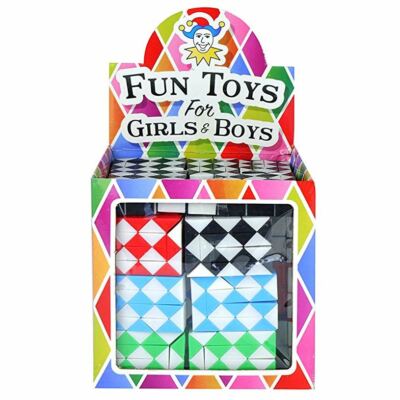Mini Schlangen Retro Magic Cube Puzzles Party Tasche Spielzeug Füllstoffe (4, 10, 30 oder 84)