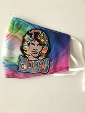 TIE DYE FACE MASK WITH DOORS PATCH. UNIQUE AND ORIGINAL.