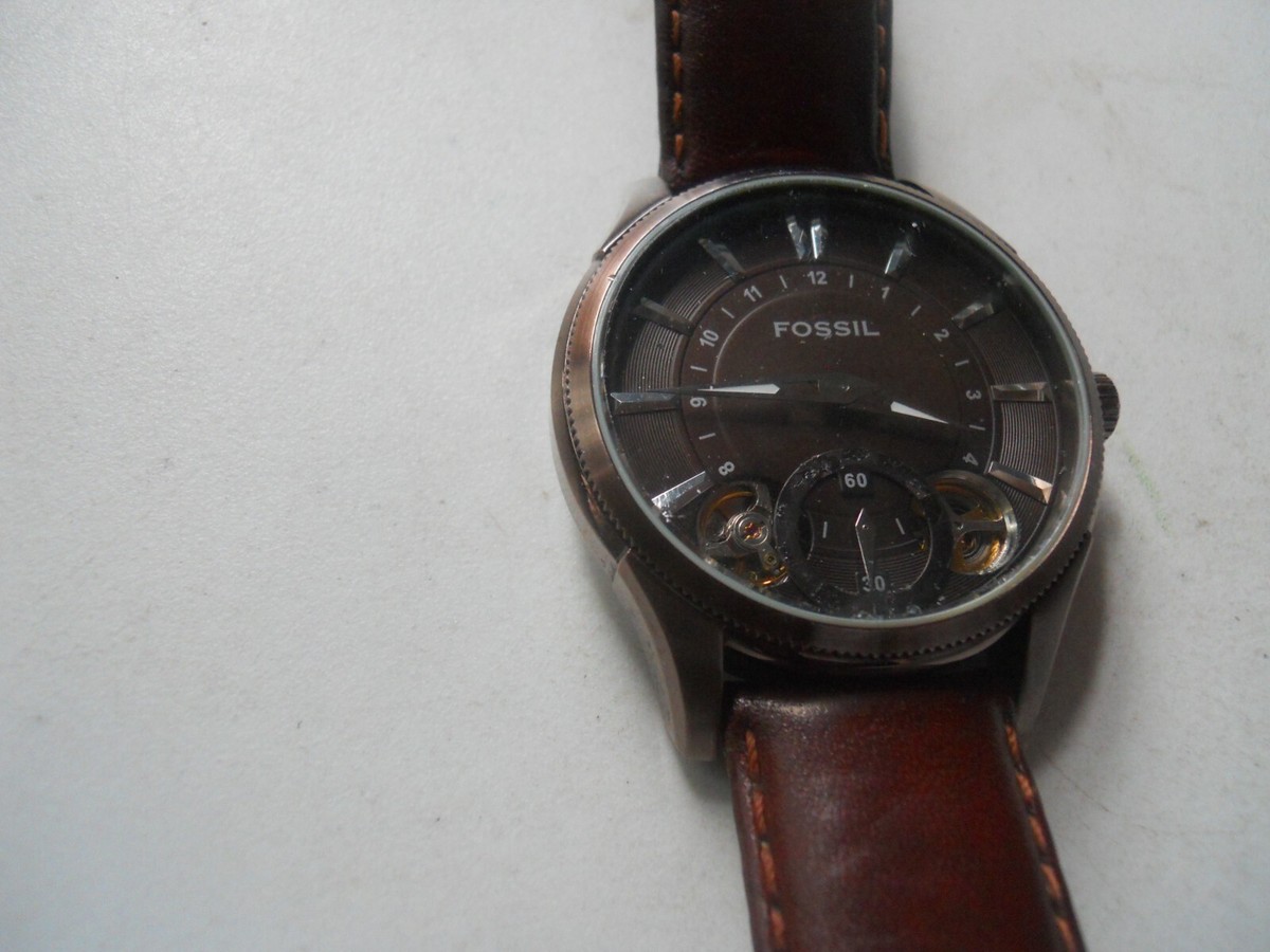 Fossil Twist Men's Brown Leather Analog