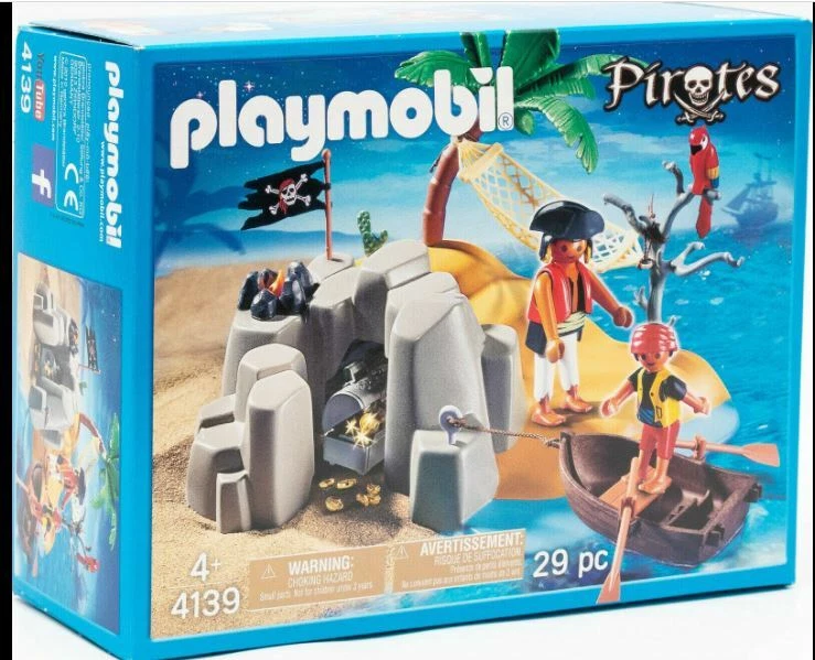 Playmobil 4139 ISLA PIRATA Best Toys New with box Nuevo a estrenar