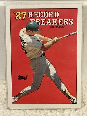 #3 Mark McGwire Oakland A s, 1987 Topps b18