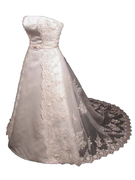 Petites Sleeveless 4 Women's Size Wedding Dresses