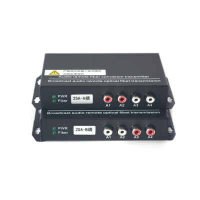 Audio over Fiber Optic Extenders for Broadcast Intercom,Transmitter Receiver Kit