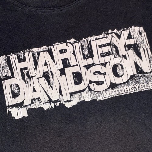 Camiseta para hombre vintage Y2K Harley Davidson sin mangas M negra Meridian MS 2004 C7 - Imagen 6 de 8