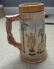 Vintage Japan Glazed Ceramic Hawaii Iolani Palace Beer Stein 7" Tall — photo 2