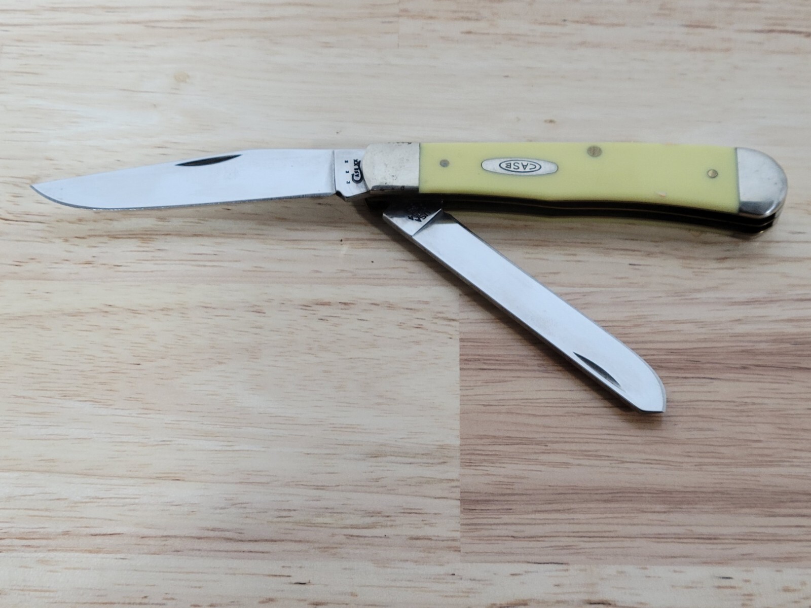 Case XX 3254 SS 2 Blade Trapper Pocket Knife Yellow eBay