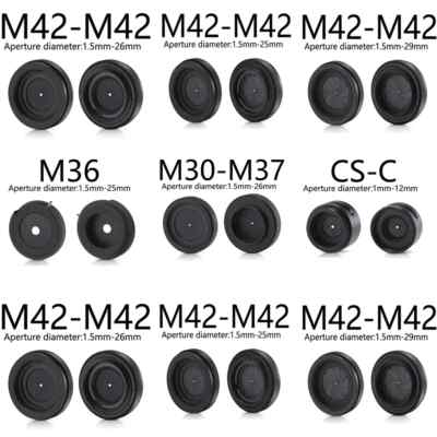 Adjustable Aperture Iris Diaphragm M30 to M37 M42 to M42 Camera Lens Adapter