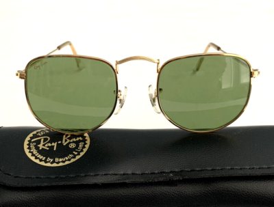 New RAY BAN B&L Arista Classic Gold Frame SUNGLASSES W0979 Tru