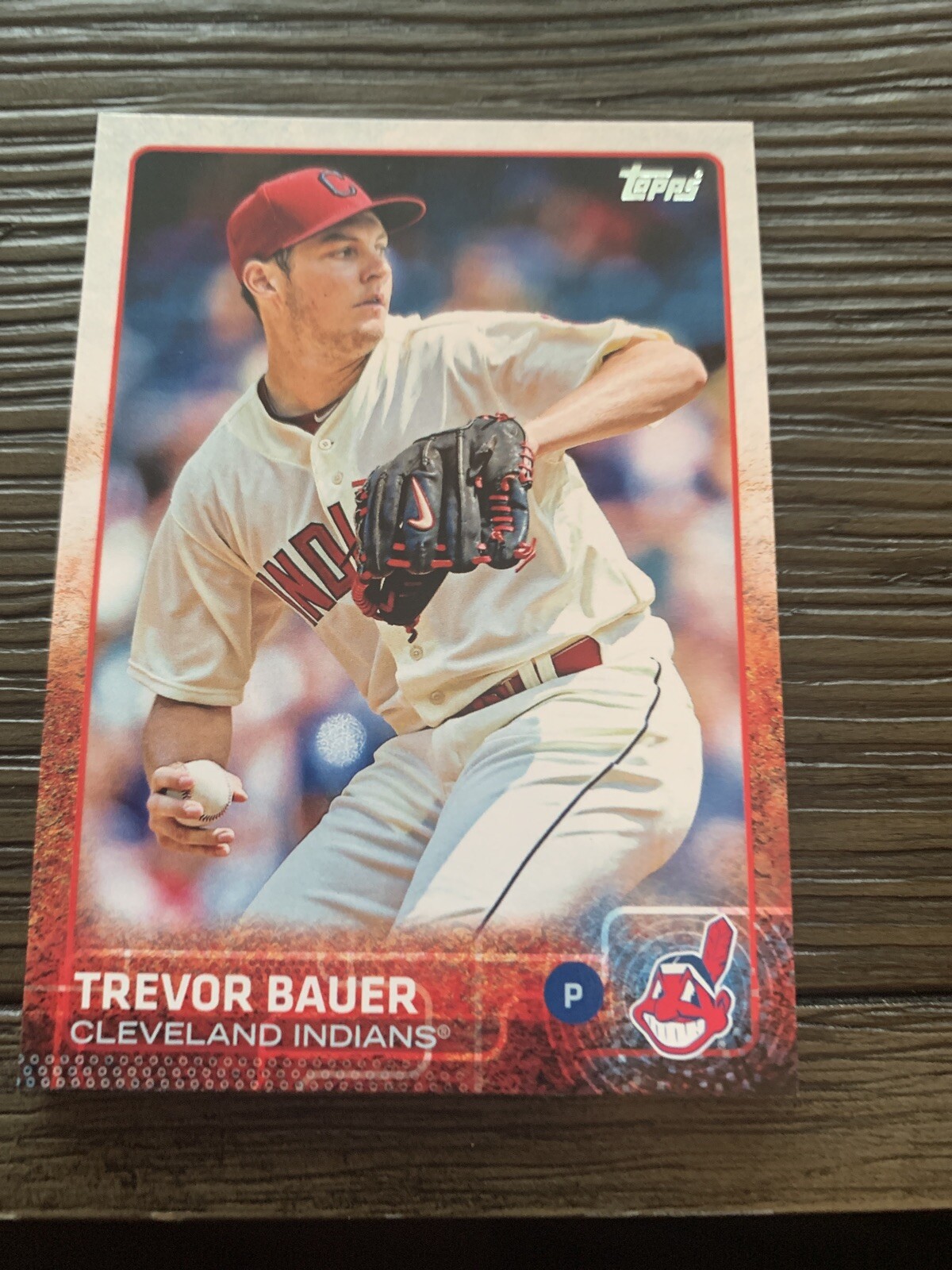 2015 Topps Series 1 Trevor Bauer #111 Cleveland Indians