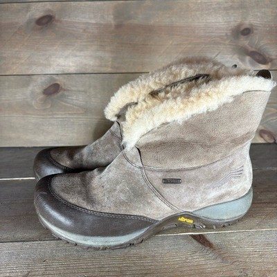dansko priscilla womens size 37 shoes brown suede shearling lined snow  boots | eBay