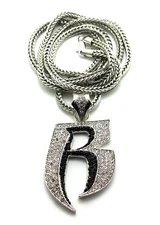 RUFF RYDER PENDANT & 36" 4mm FRANCO CHAIN