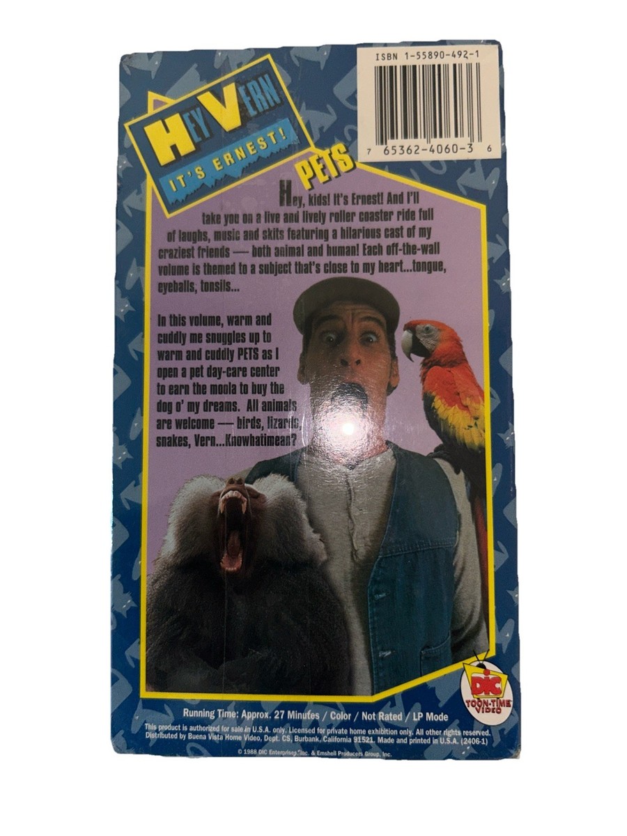Brand New Hey Vern, It's Ernest! Pets (VHS, 1988) New, Factory Sealed