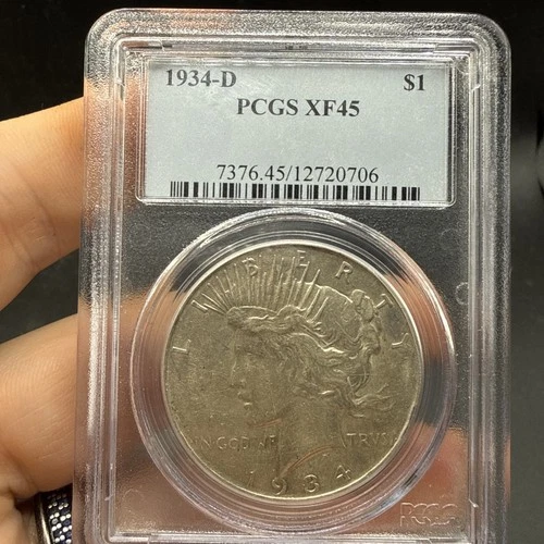 1934-D  $1   PCGS   XF 45   Peace Dollar,  1900's Silver Dollar,