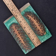 Custom Made Pine Cones Resin Pair Scales For Knife Making Handle