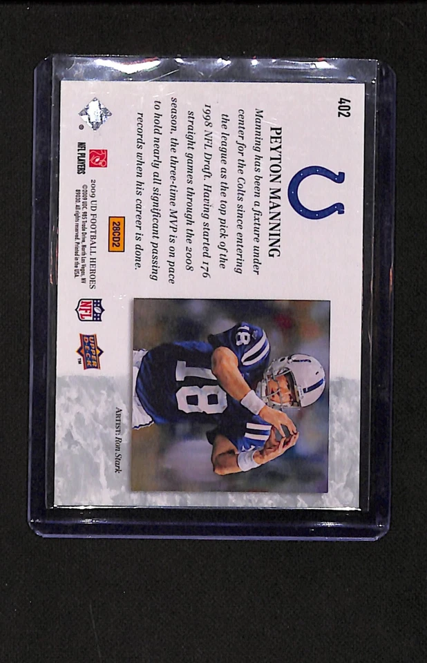 2009 Upper Deck Heroes #402 Peyton Manning - Image 2 of 2