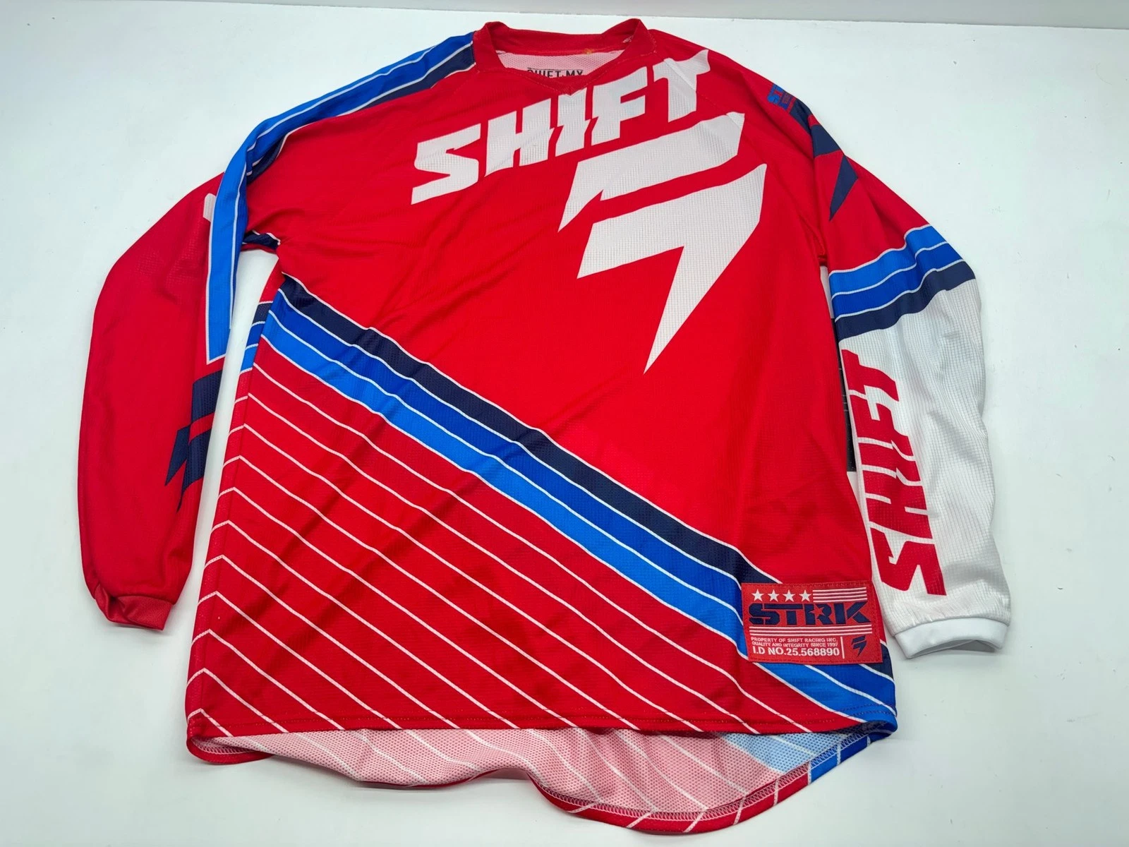 Shift Men's Jersey Medium Red White Blue M Riding Shirt Apparel Gear Motocross