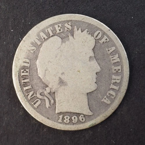 1896 Barber Dime — photo from another recent sale