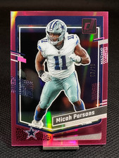 2023 Clearly Donruss  MICAH PARSONS #15  Pink /10