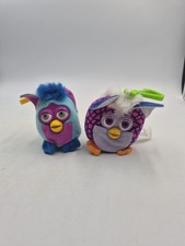 Lot Of 2 McDonalds FURBY Plush Keychain Happy Meal Toy : Blue Giraffe READ