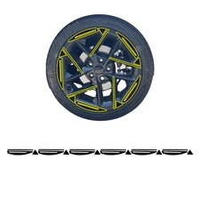 Fits Kia K4 GT-Line 2024-2026 Wheel Rim Chrome Delete Decal Blackout Vinyl Film