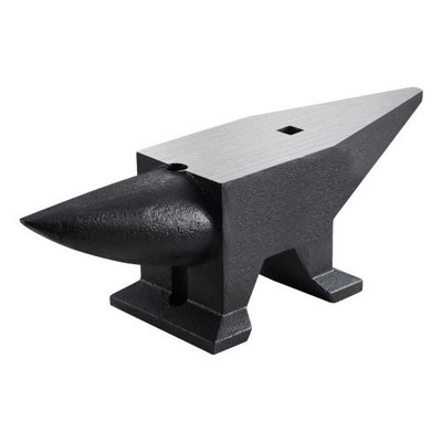 VEVOR Cast Iron Anvil,105 Lbs Single Horn Anvil w/Large Countertop and Stable Ba