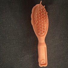 Peach Plastic Doll Hair Accessory Hair Brush, 1 Piece, Malaysia, MPN 2173-2158