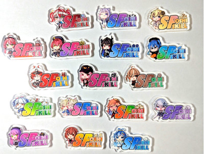Hololive Oshi Skill Marker Acryl Medaille EN SP Mori Nerissa Fuwamoco Kiara