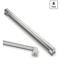 6 Pack 10 Inch 256mm Brushed Satin Nickel Kitchen Cabinet Handles READ