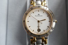 Maurice Lacroix Herrenuhr (95417), vergoldet, mit Kaufunterlagen und Schatulle