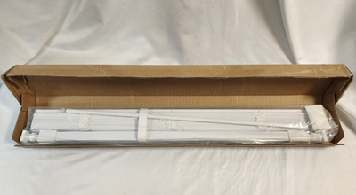 LazBlinds - No Tools | 1'' Vinyl Mini Blinds | Cordless | White | 28''W x 72''H