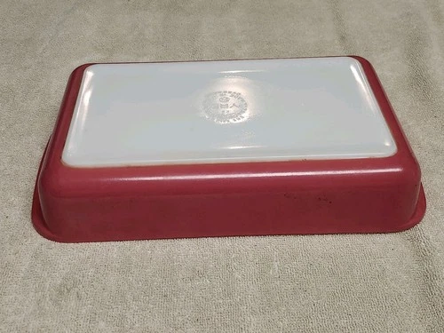 Vintage 1954-56 Pyrex PINK FLAMINGO #231 Oblong Baking & Serving Dish 1 1/2 Qt.