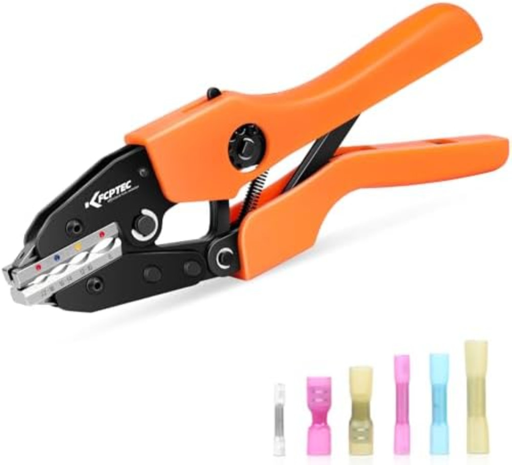 Pinza Crimpatrice KF CPTEC Professionale per Connettori Termoretraibili