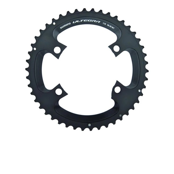 Shimano Kettenblatt Ultegra FC-R8000 46 ZäHne Schwarz - PräZiser Antrieb FüR ...-image