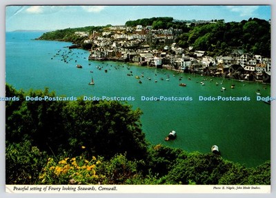 L369449 Cornwall Friedliche Umgebung von Fowey mit Blick auf das Meer John Hinde E Nagele
