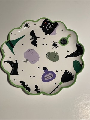 10.5  Halloween Melamine Dinner Plate Hyde & EEk New 