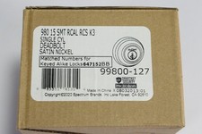 Kwikset Single Cylinder Deadbolt Door Lock Satin Nickel SmartKey