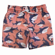 3T Carter  s Orange Swim Trunks Sharks