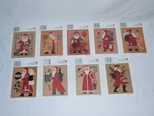 Lot of 9 The Prairie Schooler Santa 1990s 2000s Cross Stitch Charts