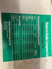 ROBERTS RADIO PRICE LIST 13TH MAY 1976 ADVERTISING BROCHURE SHACK/WALL ART