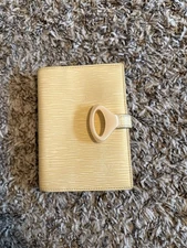Louis Vuitton Epi Agenda PM Day Planner Cover with Address Book Yellow