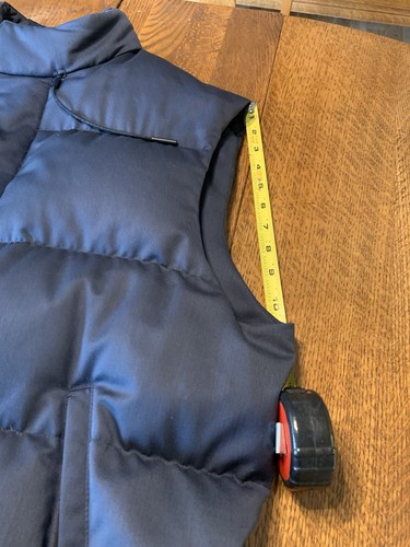 Ermenegildo Zenga Quilted Wool Navy Blue Down Vest Full zip 52R Italy 42 US - Picture 11 of 23