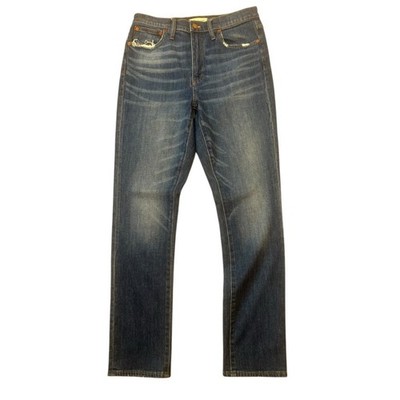 Madewell High Rise Slim Boyfriend Jean Womens 27 Blue Classic Straight Normcore