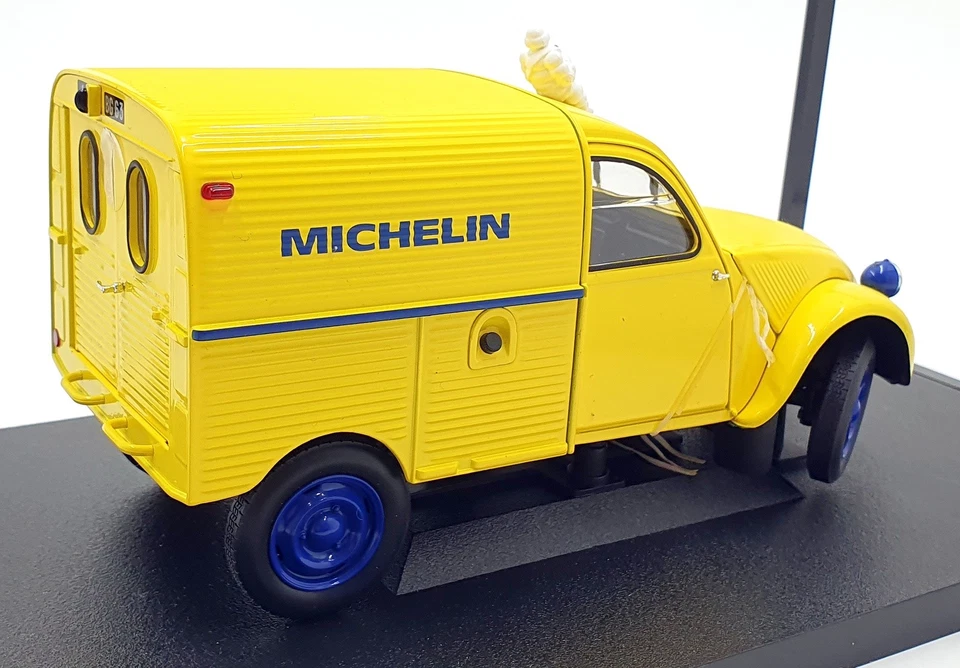 Norev 1/18 Scale 181502 - Citroen 2CV Fourgonnette Michelin Avec Bibendum Yellow - Image 2 of 4