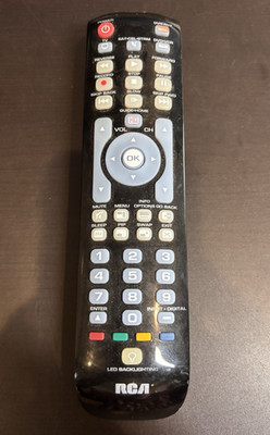RCA RCRN04GR 4 Device Universal Remote Control Blue Backlit Keypad